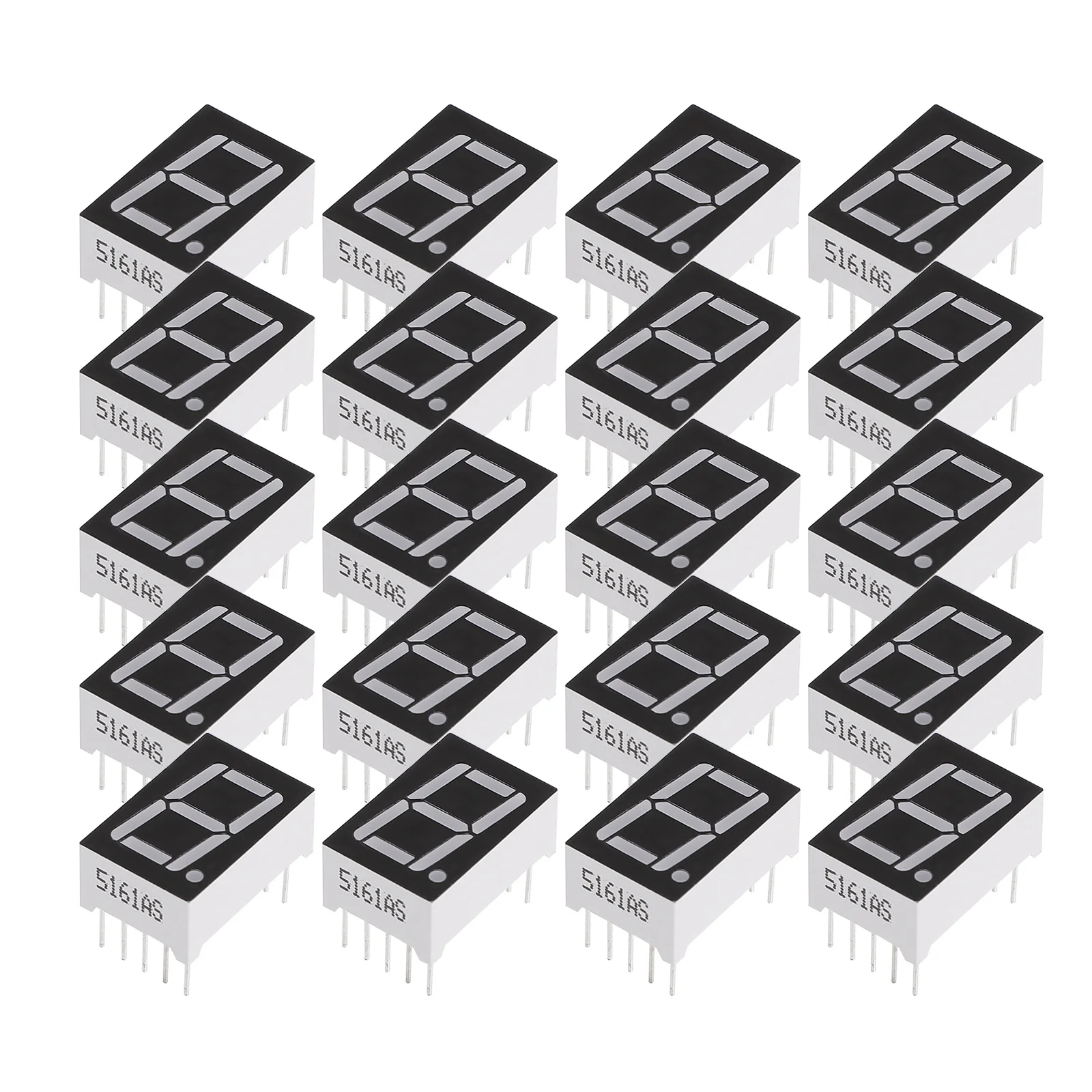 Modulo display a tubo rosso da 20 pezzi comune 10 pin 7 segmenti Display a LED da 0,5 pollici Applicazione ad alta precisione