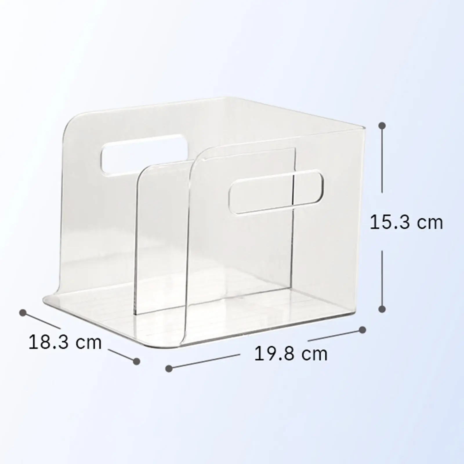 Clear Desktop Bookshelf Magazine File Holder Tabletop Book Storage Rack File Organizer for Study Room Dorm Table Home Countertop