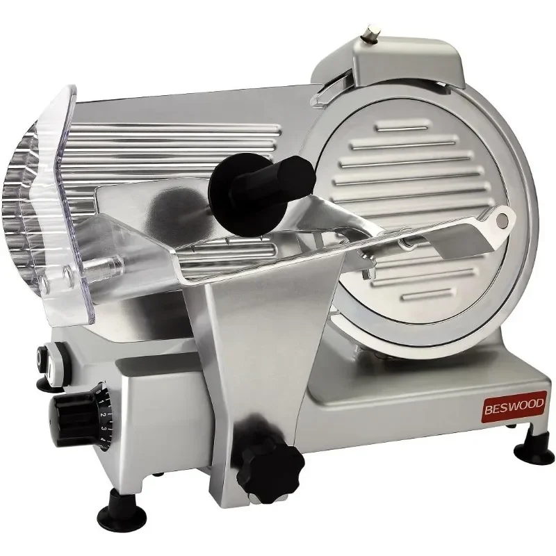 

BESWOOD 10" Premium Chromium-plated Steel Blade Electric Deli Meat Cheese Food Slicer Commercial