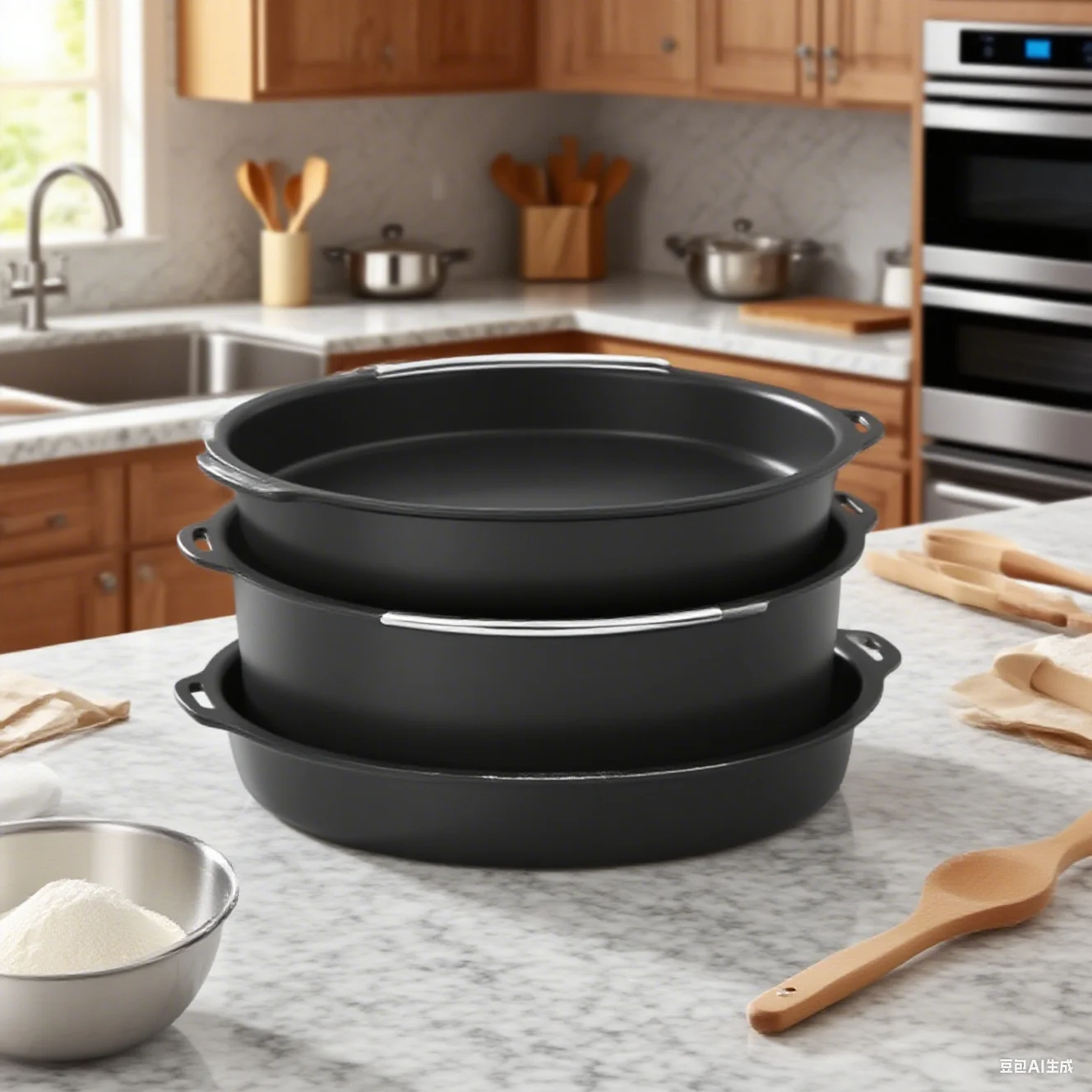 

Air Fryer Accessories Pizza Pans And Handheld Cake Baskets 6", 7", 8", 9"; Cake Baskets For Baking And Handheld Cake Baskets