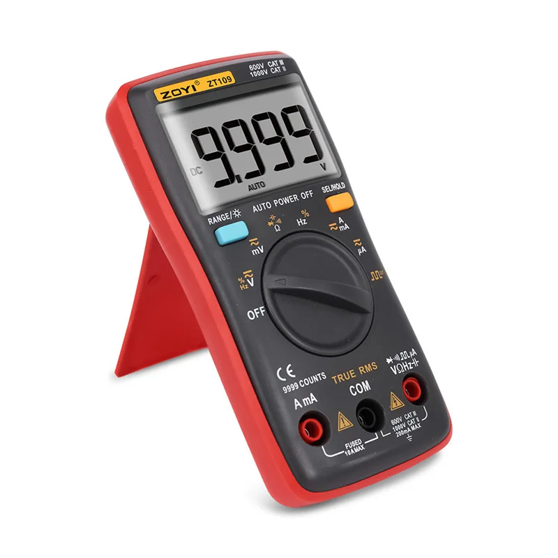 ZOYI Electric Measurement Digital Multimeter ZT109 High Precision True RMS Four-digit Small Meter Automatic Range Temperature