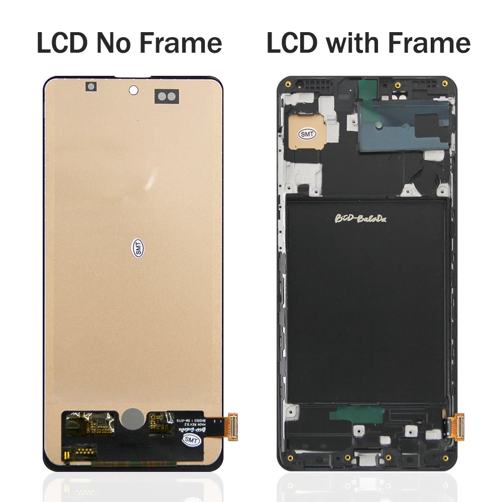 Display Screen for Samsung Galaxy A71 A715 A715F LCD Display Digital Touch Screen with Frame for Samsung A71 Screen Replacement