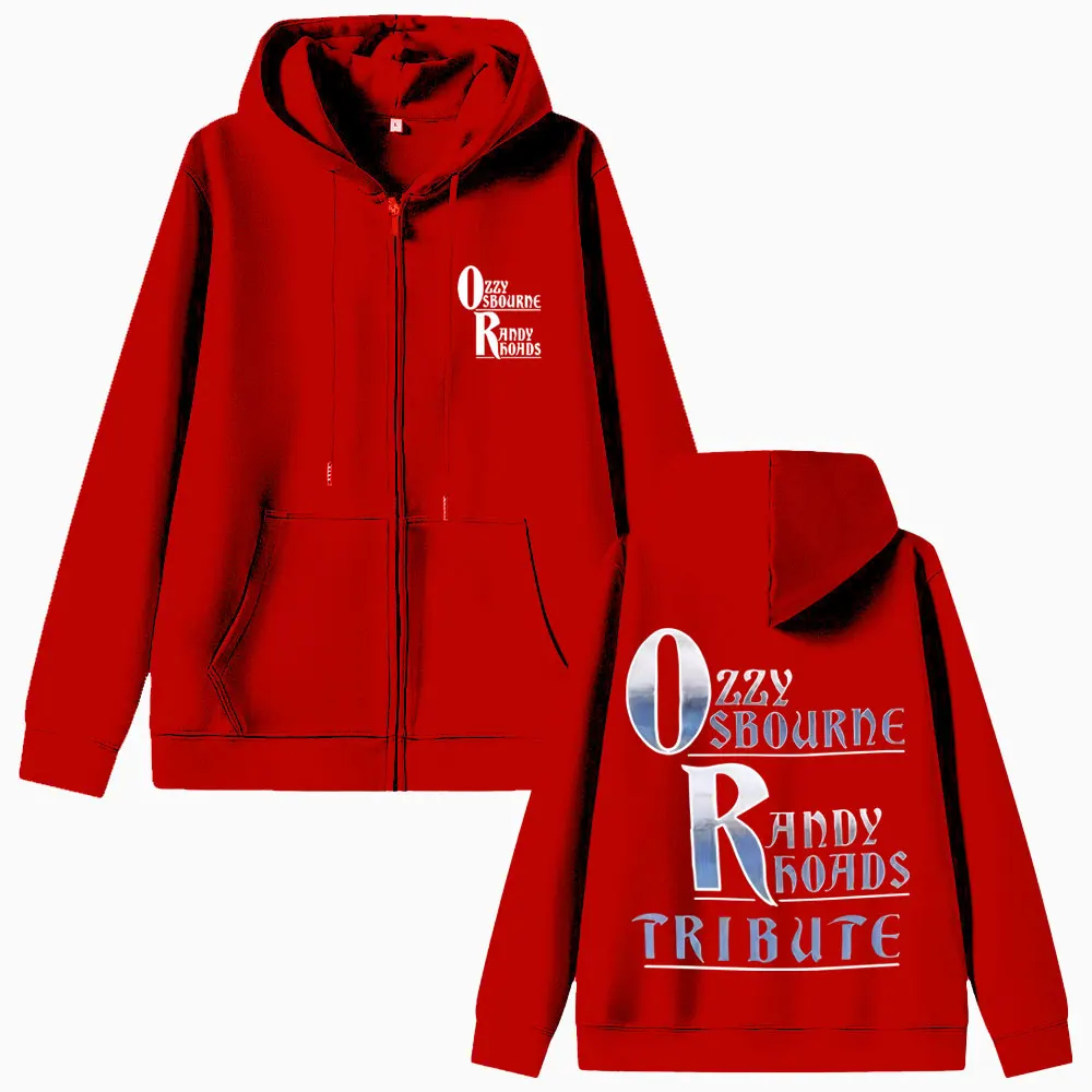 Limited Black Sabbath Band Ozzy Osbourne Back To The Beginning Zipper Hoodie Men Women Heavy Metal Rock Oversized Zip Up Jacket