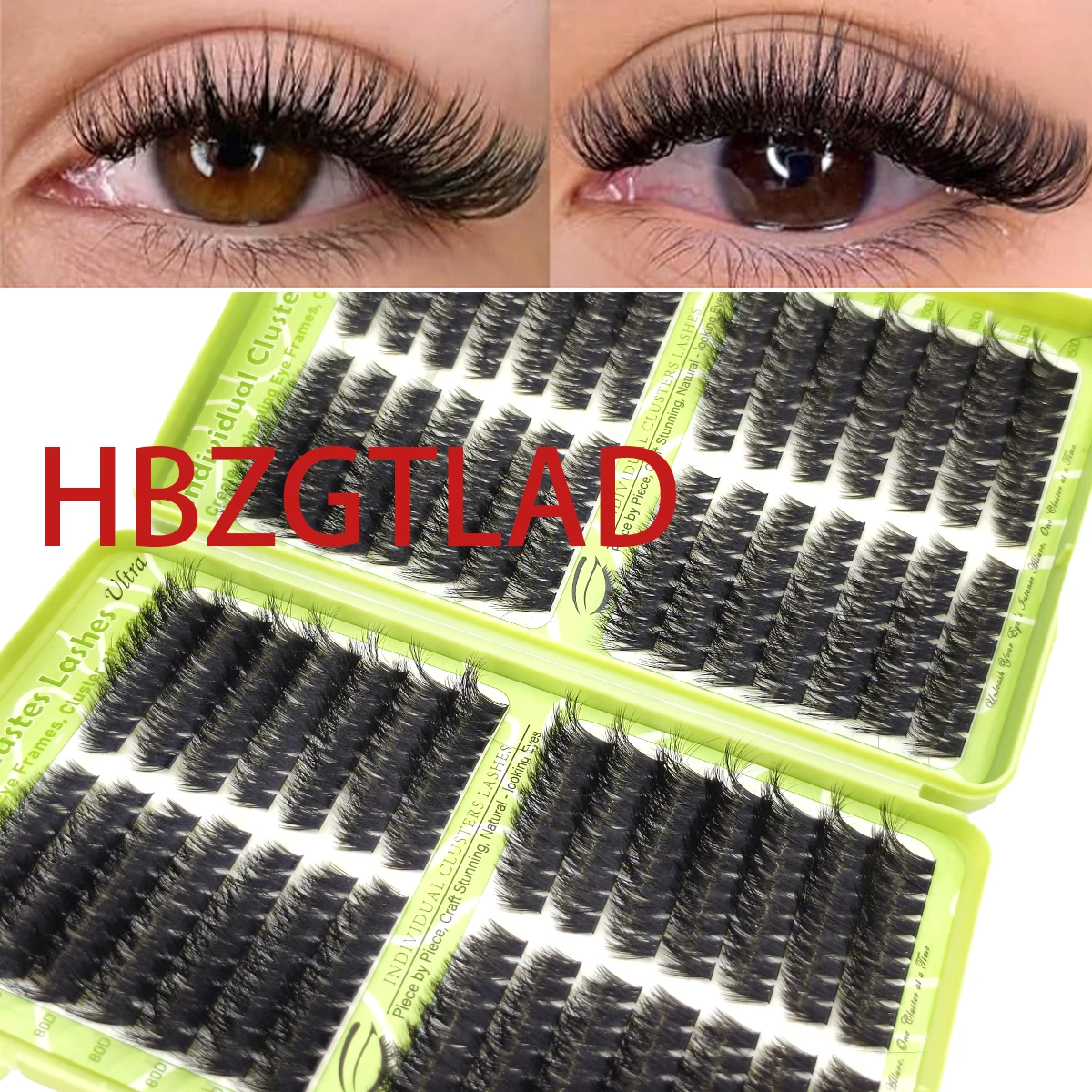 HBZGTLADLash مجموعات كتاب لتقوم بها بنفسك ملحقات رمش D حليقة لاش ميجا حجم الرموش الفردية رمش العنقودية ملحقات ماكياج #1