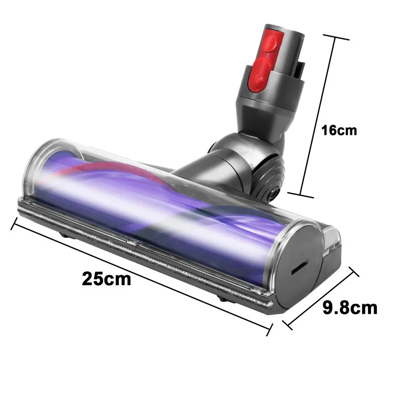 For Dyson V7 V8 V10 V11 V15 Carbon Fiber Direct Drive Brush Vacuum Cleaner Direct Drive Suction Roller Brush Head Accessories