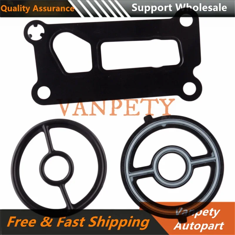 LF0214342 LF0214700 New 3Pcs Engine Oil Cooler Filter Housing Gasket Seal Fit for Mazda 3 5 6 Tribute MX-5 Miata CX-7 B2300