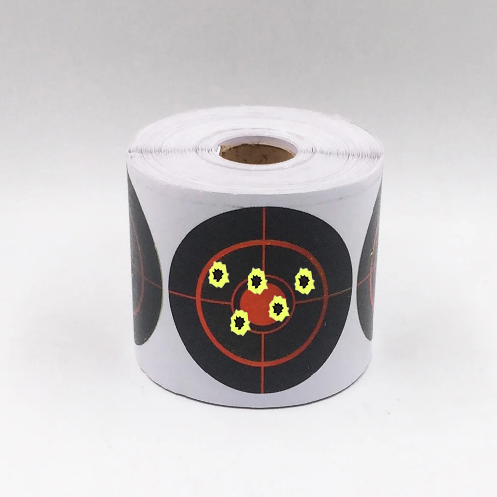 ملصقات رش دائرية ذاتية اللصق مقاس 7.5 سم لممارسة الهدف وأهداف رش العيار المثالية