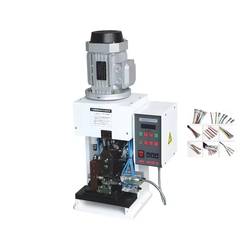 Semi-Automatic Terminal Crimping Thin Wire Multi Core and Shielded Cables Stripping Single Peeling Crimp Machine