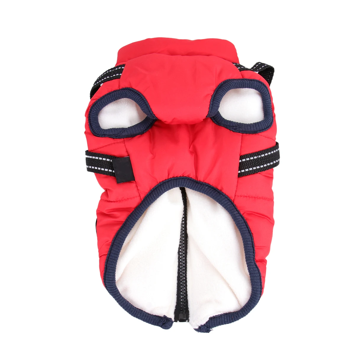 

Dog Cotton Waistcoat Red Size L Warm Winter Pet Clothes Fashionable Outdoor Coat for Small Dogs Photo