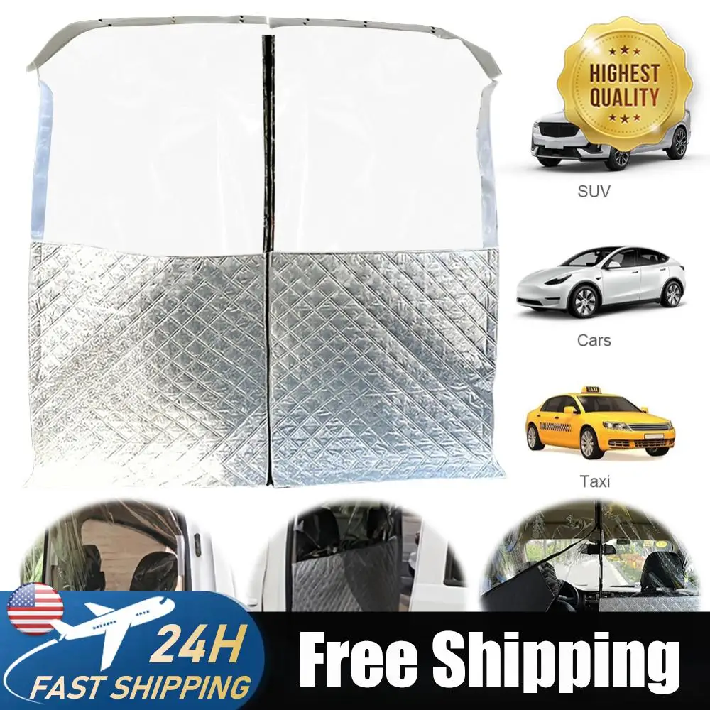 

Шторка-разделитель для автомобиля на молнии, теплоизоляционная, солнцезащитная, для кондиционера, для Ford, автомобильные аксессуары