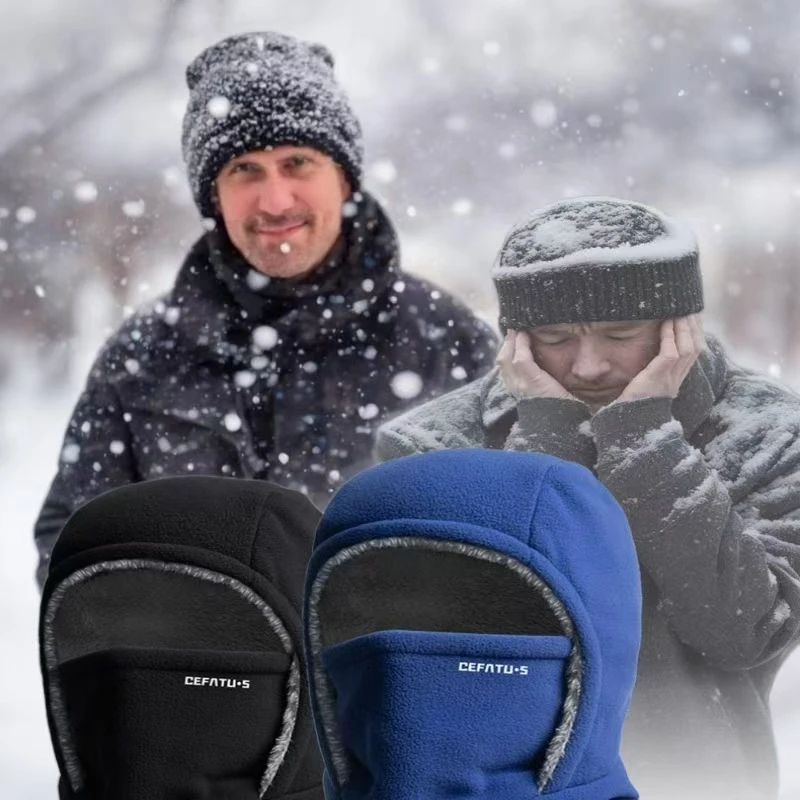 

Warm Fleece Riding Full Face Mask Covers Outdoor Balaclava Cycling Cap Motorcycle Ski Face Mask Warm Windproof Cover Hat