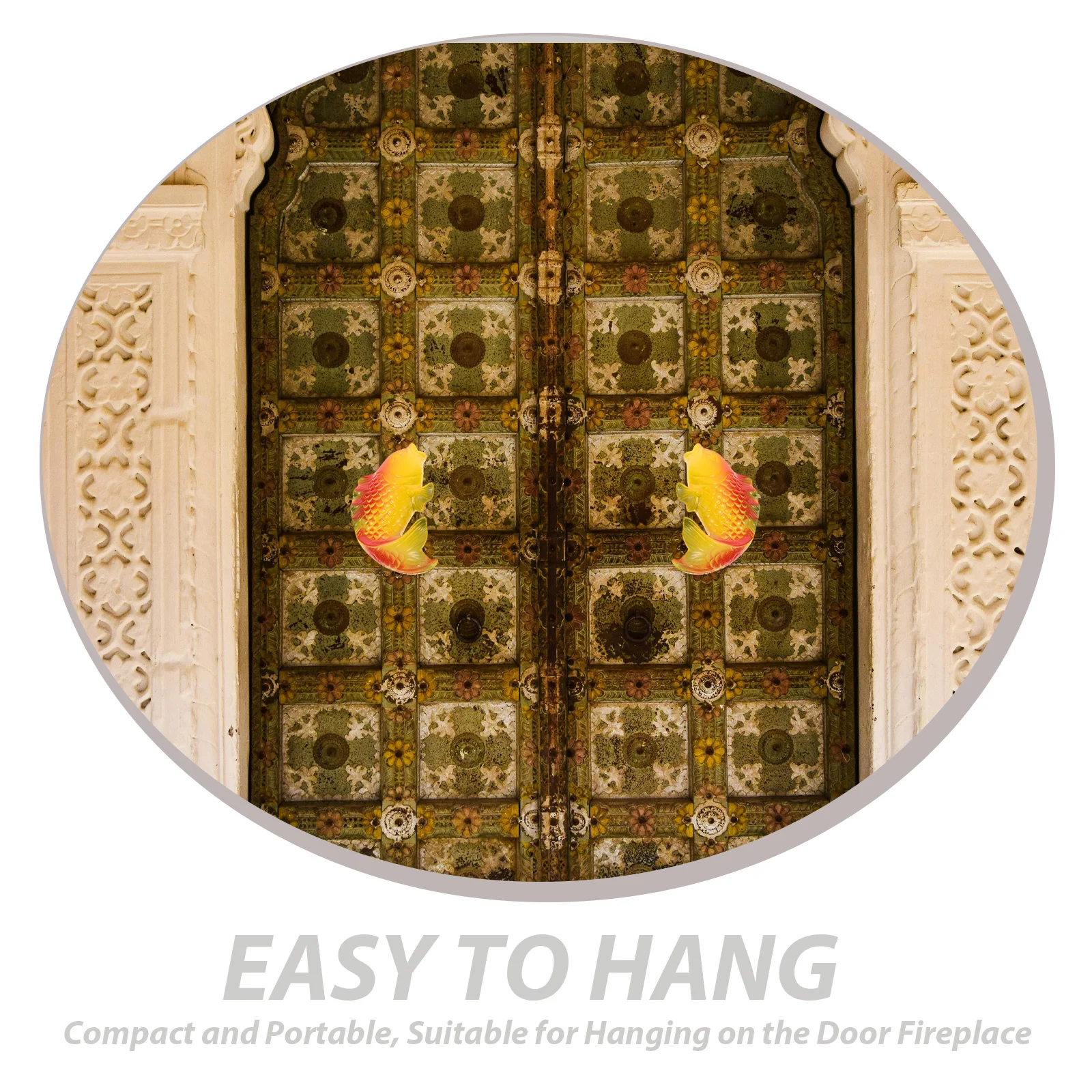 

1Pair Hanging Ceramic Incense Burner Retro Fish Shape Decorative Chinese Incense Holder Aromatherapy Burner Home Temple Use