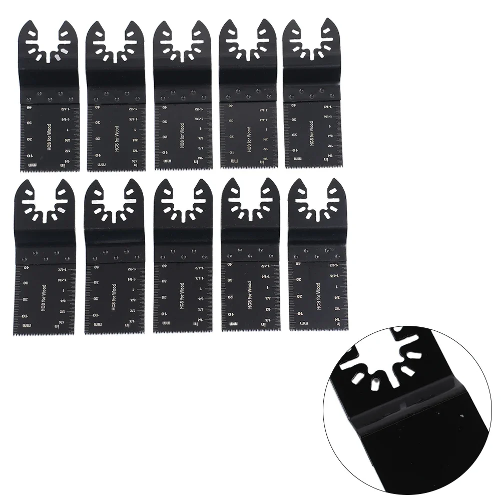 Oscillating Multi Tool Blades Multitools Renovator Multi Cutter Blade 10pcs Black Blade Cutter Light Equipment