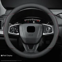 Fundas universales para volante de coche de cuero PU sin anillo interior, adecuadas para accesorios de suministros de interior de coche de 14,5-15 37-38cm