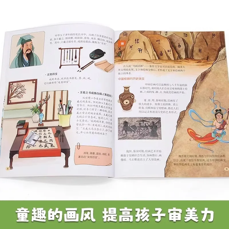 سلسلةنا الصينية، مطبخ المناظر الطبيعية، الملابس الثقافية، الهندسة المعمارية، كتب القصص المصورة لتعليق علوم الأطفال