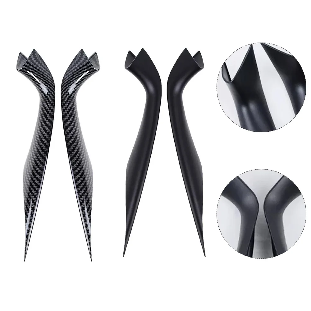 ألياف الكربون طباعة مقبض سحب الباب الداخلي غطاء الكسوة لسيارات BMW 5 Series G30 G31 G38 يعزز الجمالية الداخلية والحماية