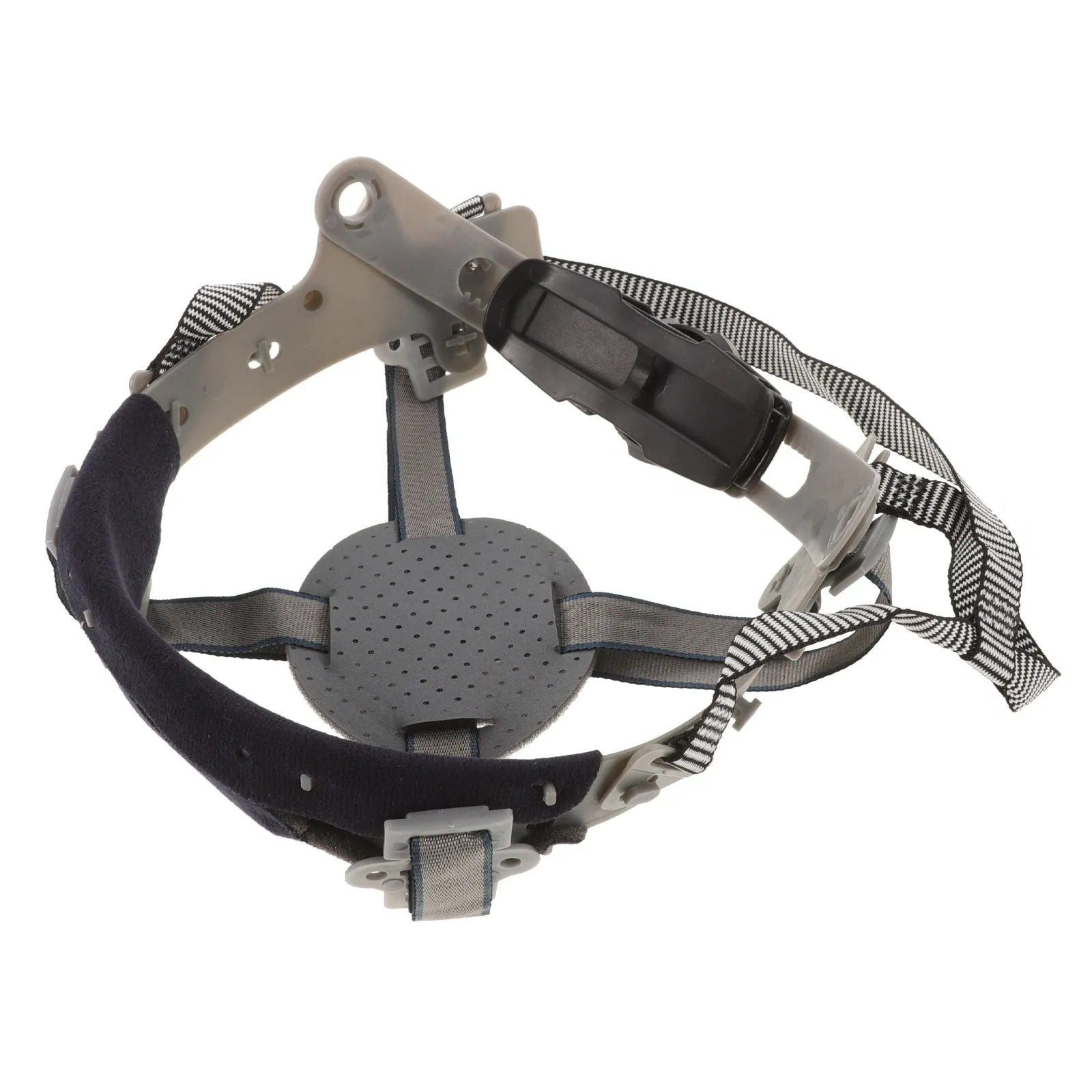 

Hard Hat Liner Replacement Foldable Hard Hat Suspension Insert for Construction Workers with Chin Strap Adjustable Button Knob