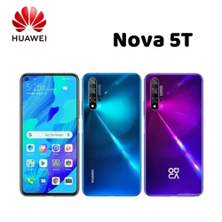 Global Version HUAWEI-Nova 5T,Smartphone,Google Play Store,6.26 inch,256GB ROM,Mobile phones Android,48MP,4G Network,Cellphones