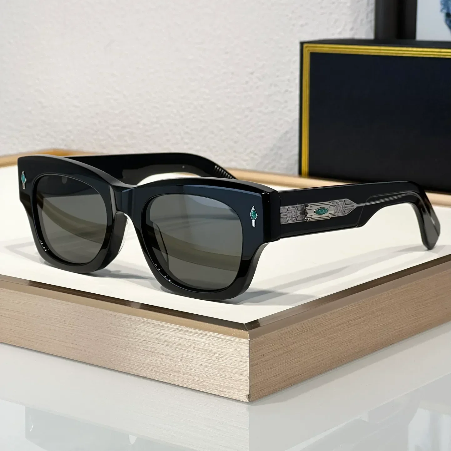 

Fashion Sunglasses For Men Women ALANUI Summer Designer Stylish High Street Style UV400 Retro Plate Acetate Full Frame Glasses