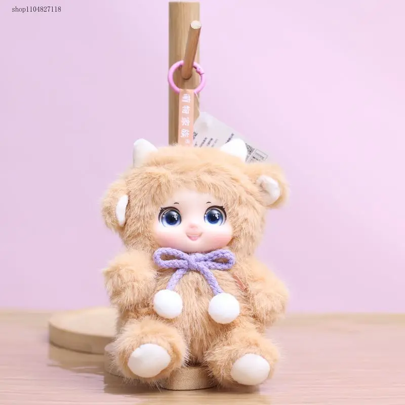 20 سنتيمتر Kawaii لطيف الحيوانات الفينيل الوجه ألعاب من القطيفة ألعاب حيوانات قلادة أرنب الدب الأغنام هدية لعشاق الحيوانات الاطفال شنق حقيبة
