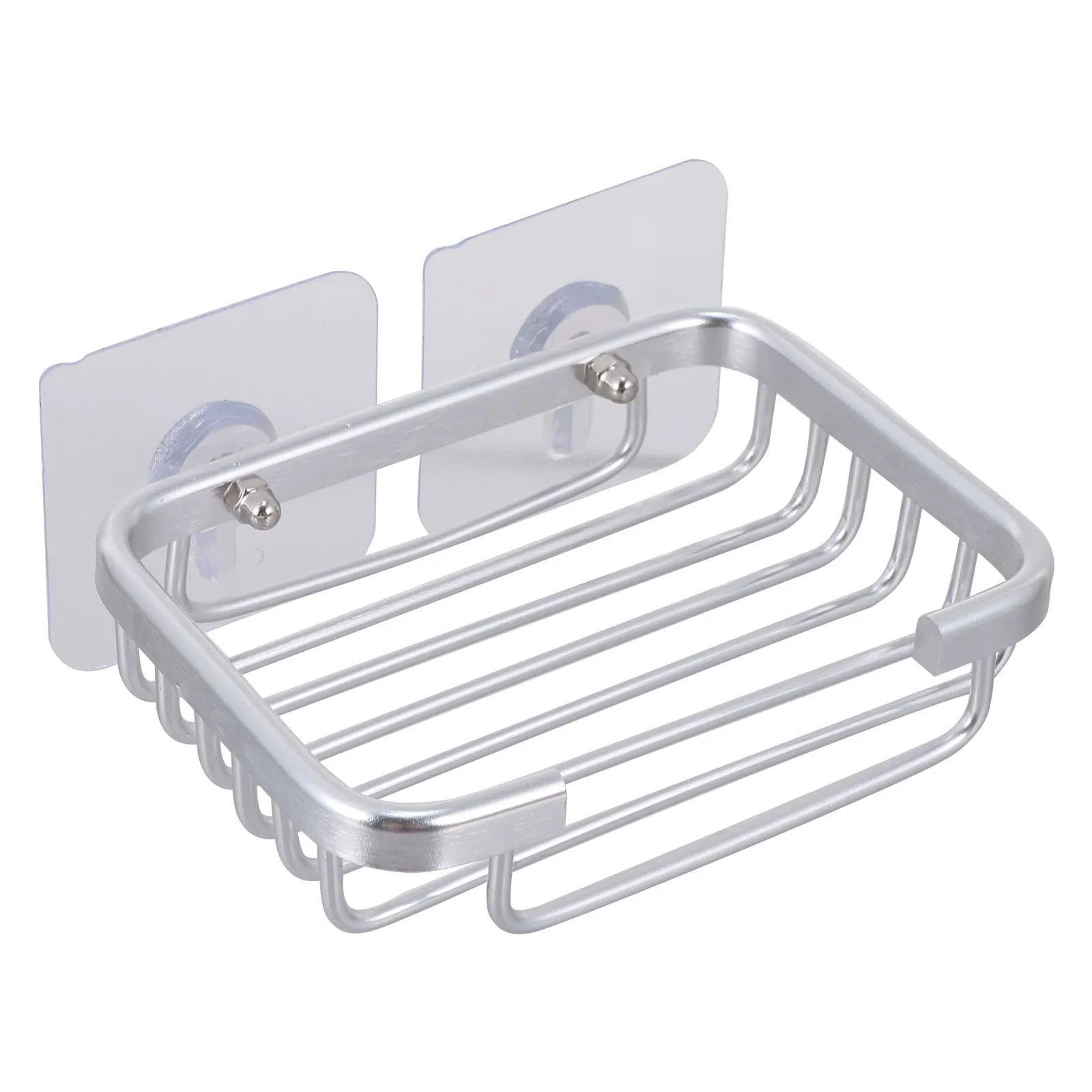 

1 set No Punch Soap Dish Holder Rack Self Draining Slatted Case Premium Aluminium Wall Mount Bathroom Kitchen Storage