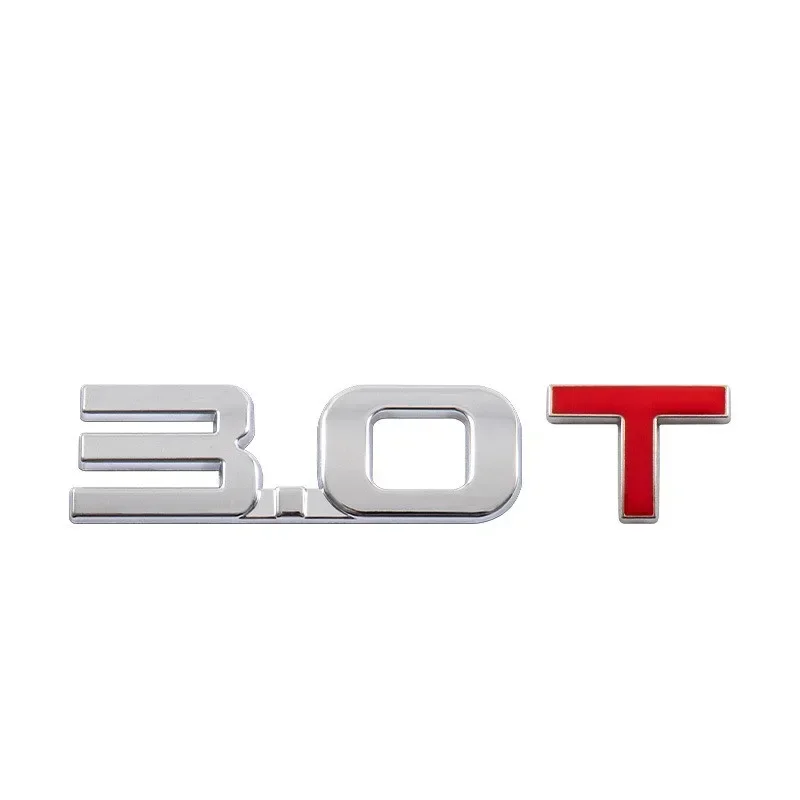 1Pcs New Car 3D Metal Alloy 1.6T 1.8T 2.0T 2.8T Logo Sticker Emblem Badge Decals For Golf Toyota BMW Mazda Ford Audi Honda KIA