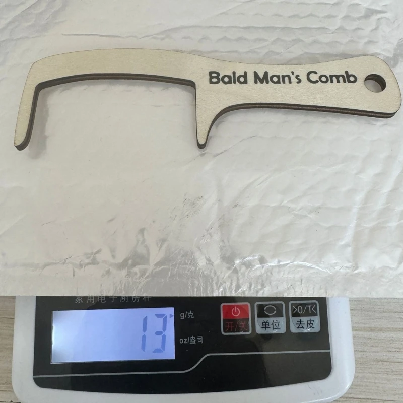Peigne à cheveux pour homme chauve, outil toilettage, brosse à cheveux, tête audacieuse, vernis brillant