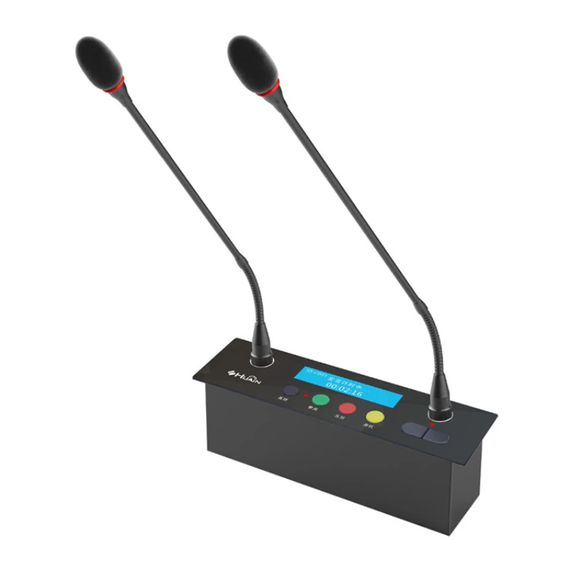 Embedded desktop delegate microphone trade conference system for meeting