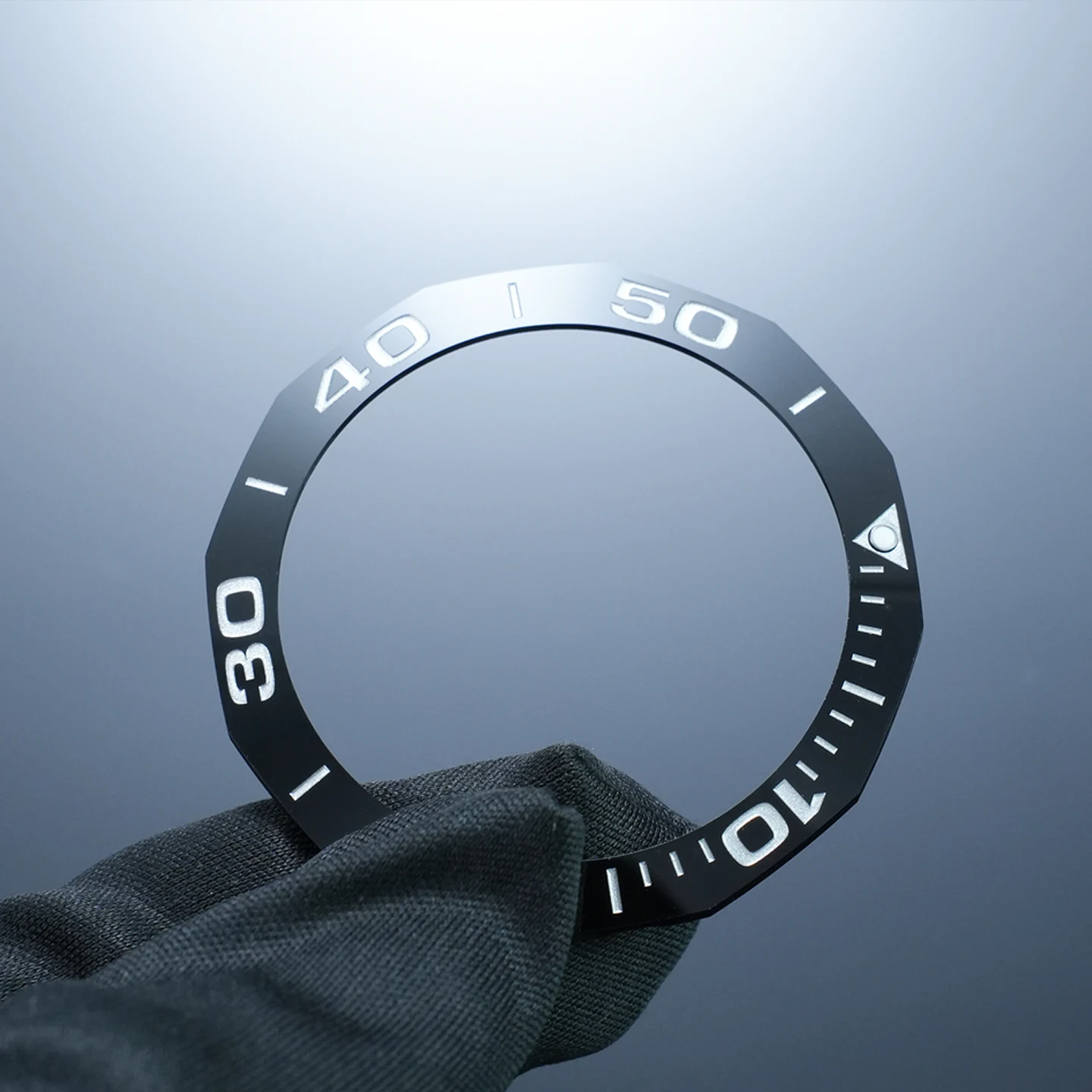 Ceramic scale ring Watch bezel Insert for TAG Heuer Aquaracer 43mm WAY201 Series Men's Watch Replacement Parts Accessories