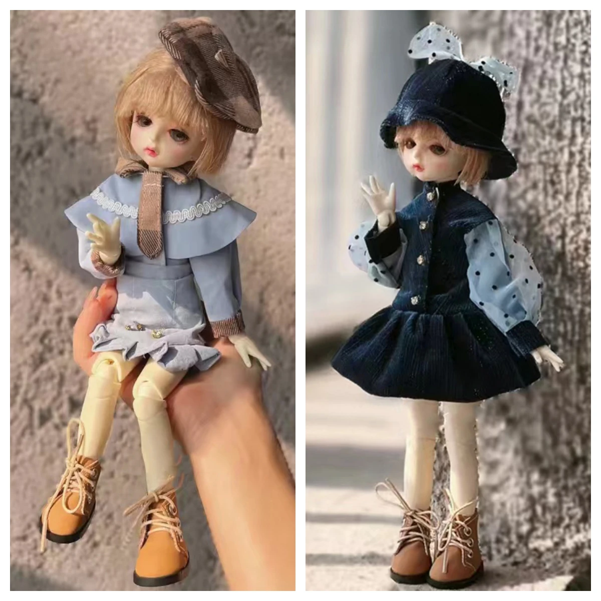 Fashion Cute Casual 30cm Doll Clothes 1/6 BJD Doll Outfit Set Girl Toy Gift Doll Accessories Holiday Gift