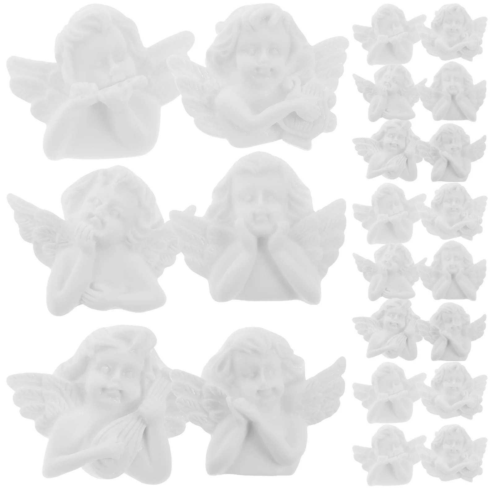 30 قطعة جراب هاتف اكسسوارات صغيرة الراتنج تماثيل الملاك Diy بها بنفسك لوازم صنع المجوهرات السحر الزينة الزخرفية للحرف اليدوية #2