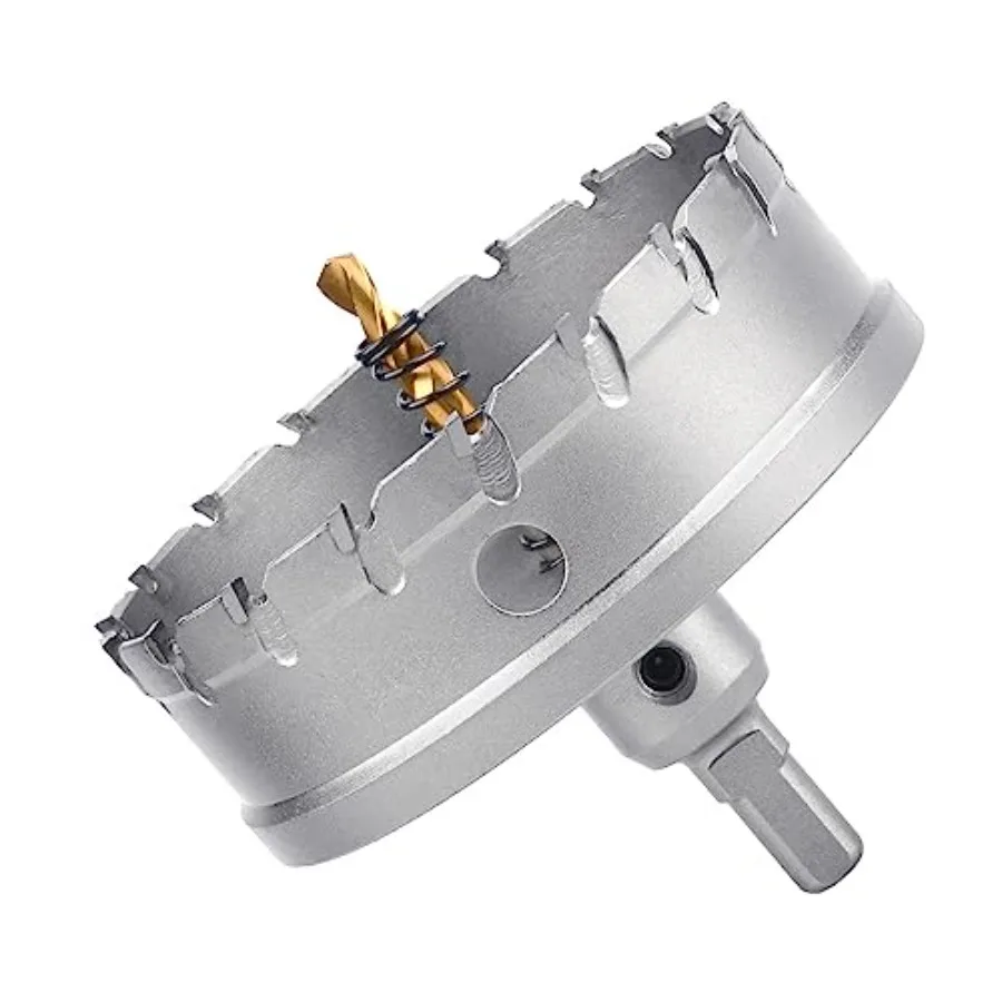 

6.3 inch/ 160mm Carbide Tipped Hole SawMetal Steel Hole Saw with a Drill Bit Hole Cutter for Thick Metal Stainless Steel Sheet