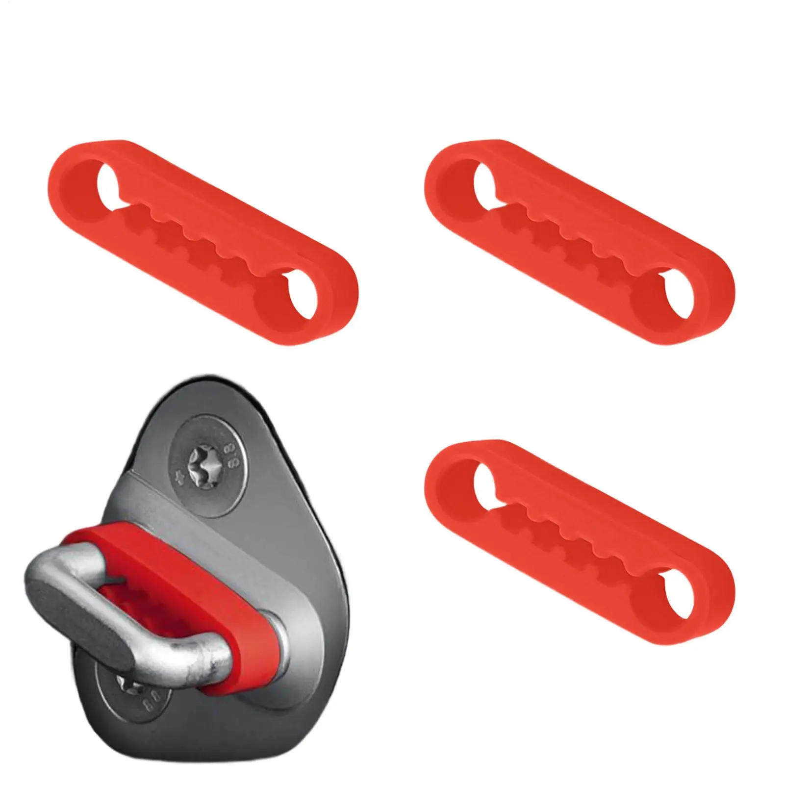 4pcs Car Door Silencers For Slamming Elastic Universal Anti-Collision Dampening Pad Protection Buffer Car Slam Stopper