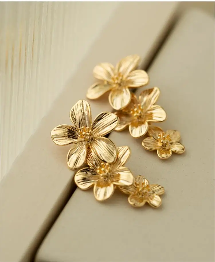 

Metal Flower Tassel Earrings For Women Vintage 2024 Drop Earrings Jewelry Gifts Elegant Simple