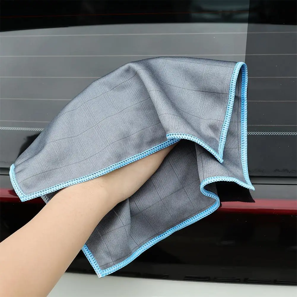 قماش تنظيف زجاجي من الألياف الدقيقة، منشفة غسيل السيارات فائقة النعومة، منتجات تنظيف منشفة عالية الامتصاص للنوافذ والنظارات، #5