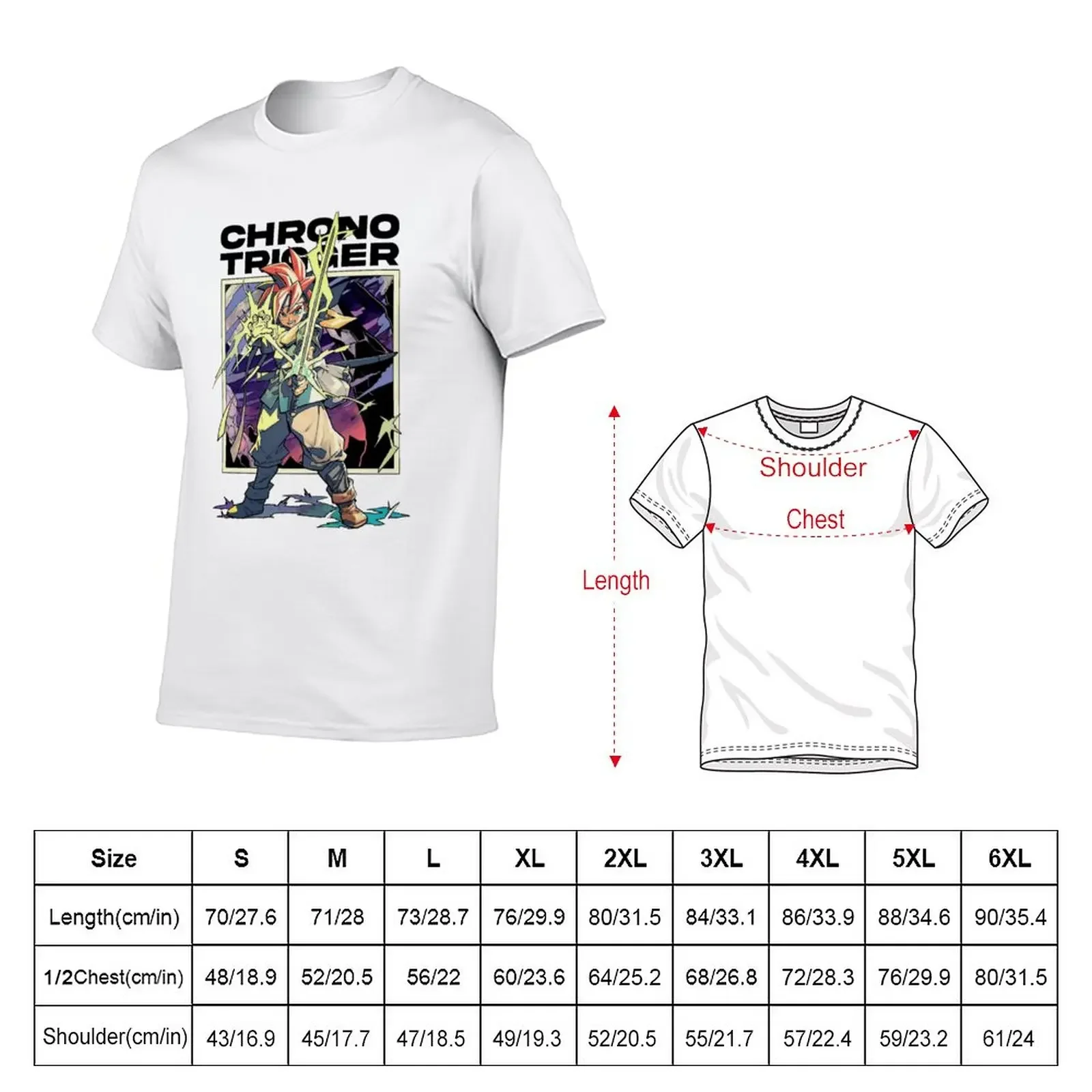 New CHRONO TRIGGER  T-Shirt heavyweigh  shirs kawaii clohes men graphic  shirs