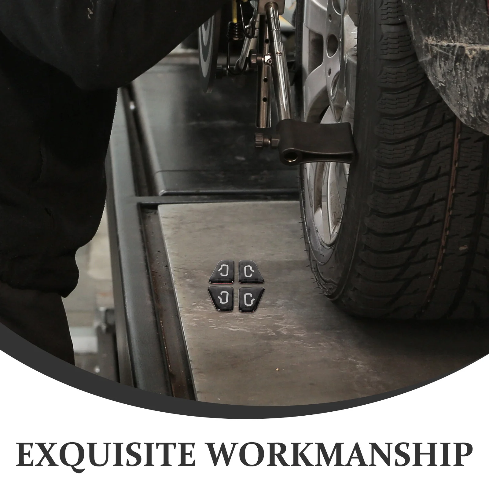 Red Car Door Lock Sticker Interior Door Window Switch Covers Precision Cut Vehicle Interior Accessories Car Window Button