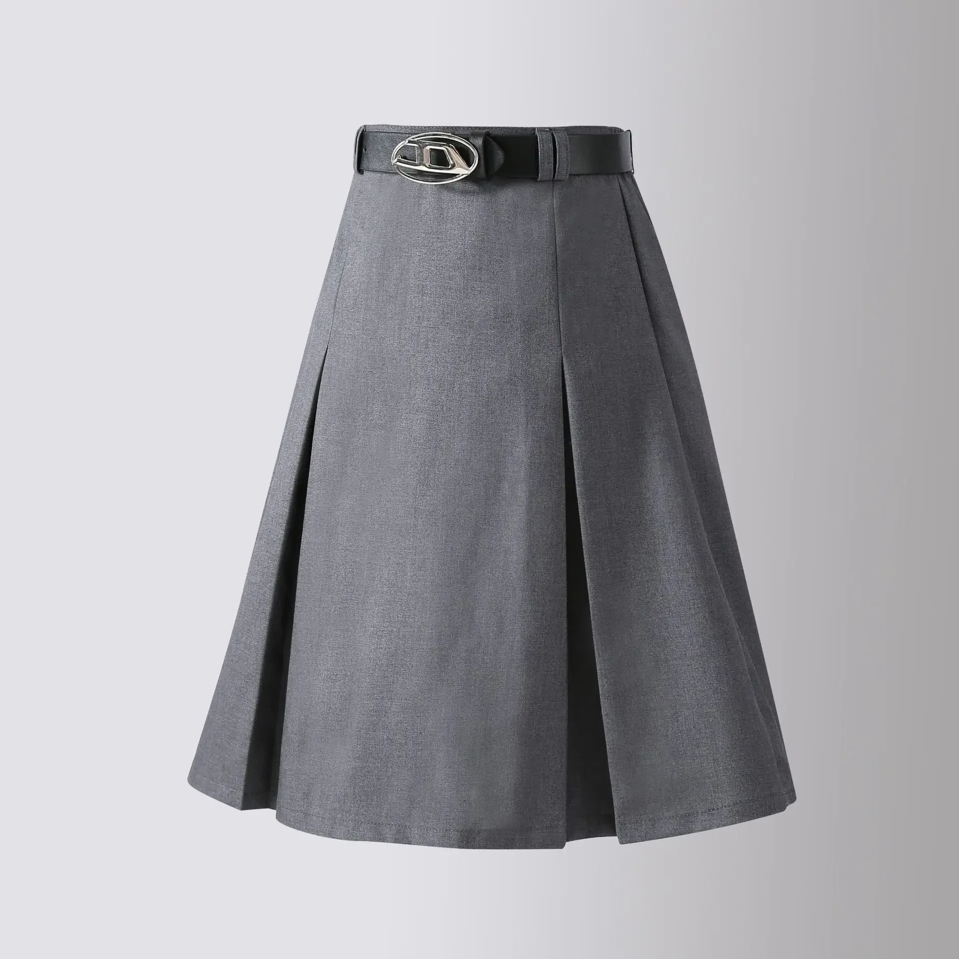 

School Kids Pleated Skirt Grey Uniform Long Skirt Fashion Casual All-match Teens Girls Suit Skirt 10 12 13 Years Student Skirts