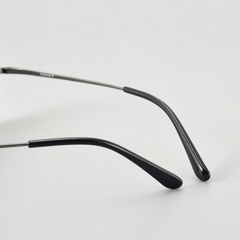 Lunettes à clips en titane japonais pour hommes, lunettes de lecture demi-monture, tendance rétro, lentille pour délinquants myopes, lunettes optiques, 2024