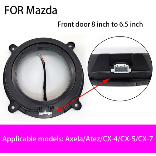 Imagen 2 del producto Adaptador de montaje para altavoz Mazda Atez Ankesaila, adaptador de montaje de soporte triple, con almohadilla de Audio 6,5, modificación de 2 piezas, CX-4, CX7