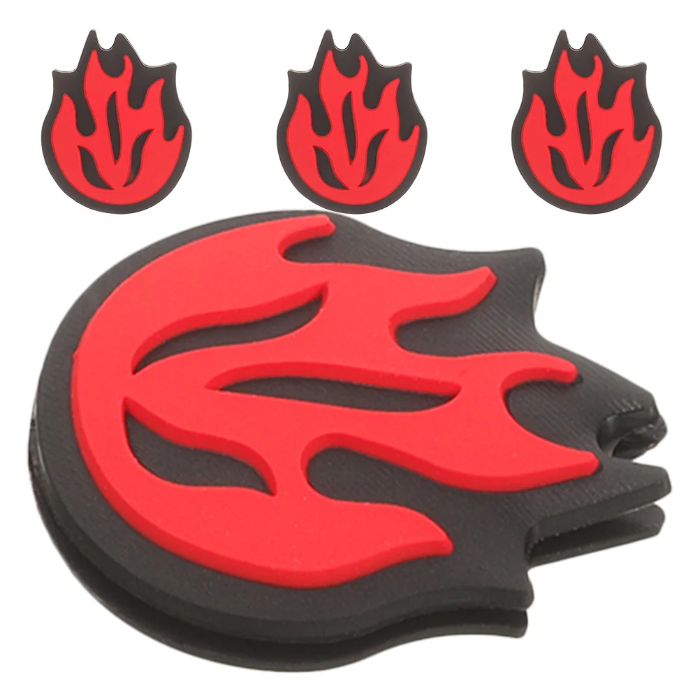 4 قطعة مضرب تنس الاهتزاز المخمدات لهب سيليكون امتصاص الصدمات لينة سيليكون مضرب المخمدات لمنافسة التدريب #2