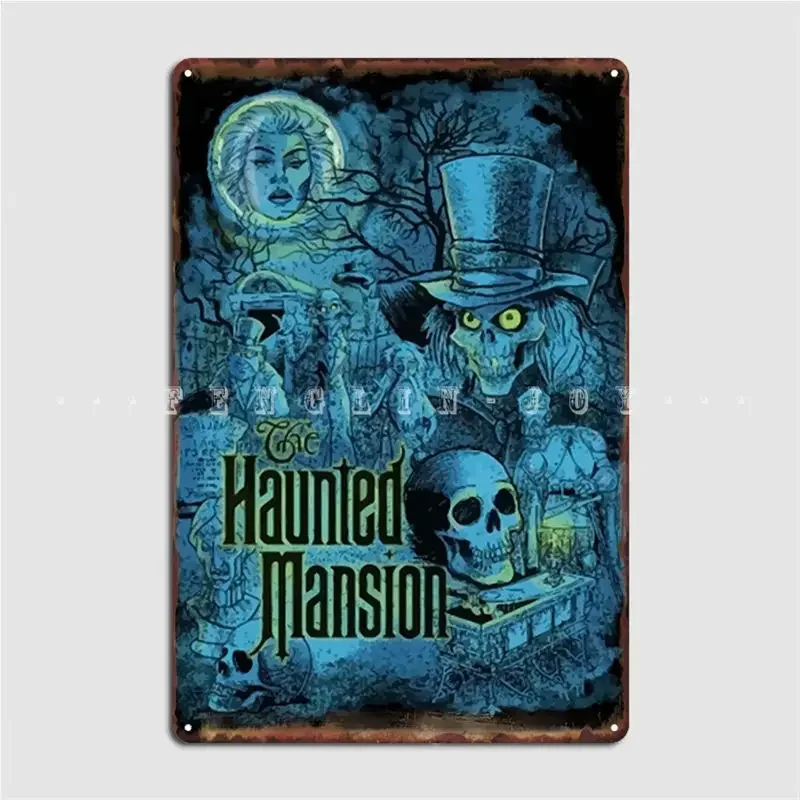 Haunted Mansion T Shirtthe Haunted Mansion Metal Plaque Poster Cinema Kitchen Create Kitchen Plaques Tin Sign Posters