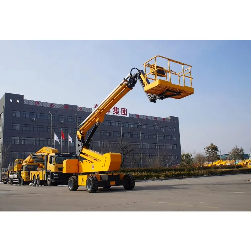 Nieuw zelfrijdend stalen luchtwerkplatform voor bouwliftmanipulator