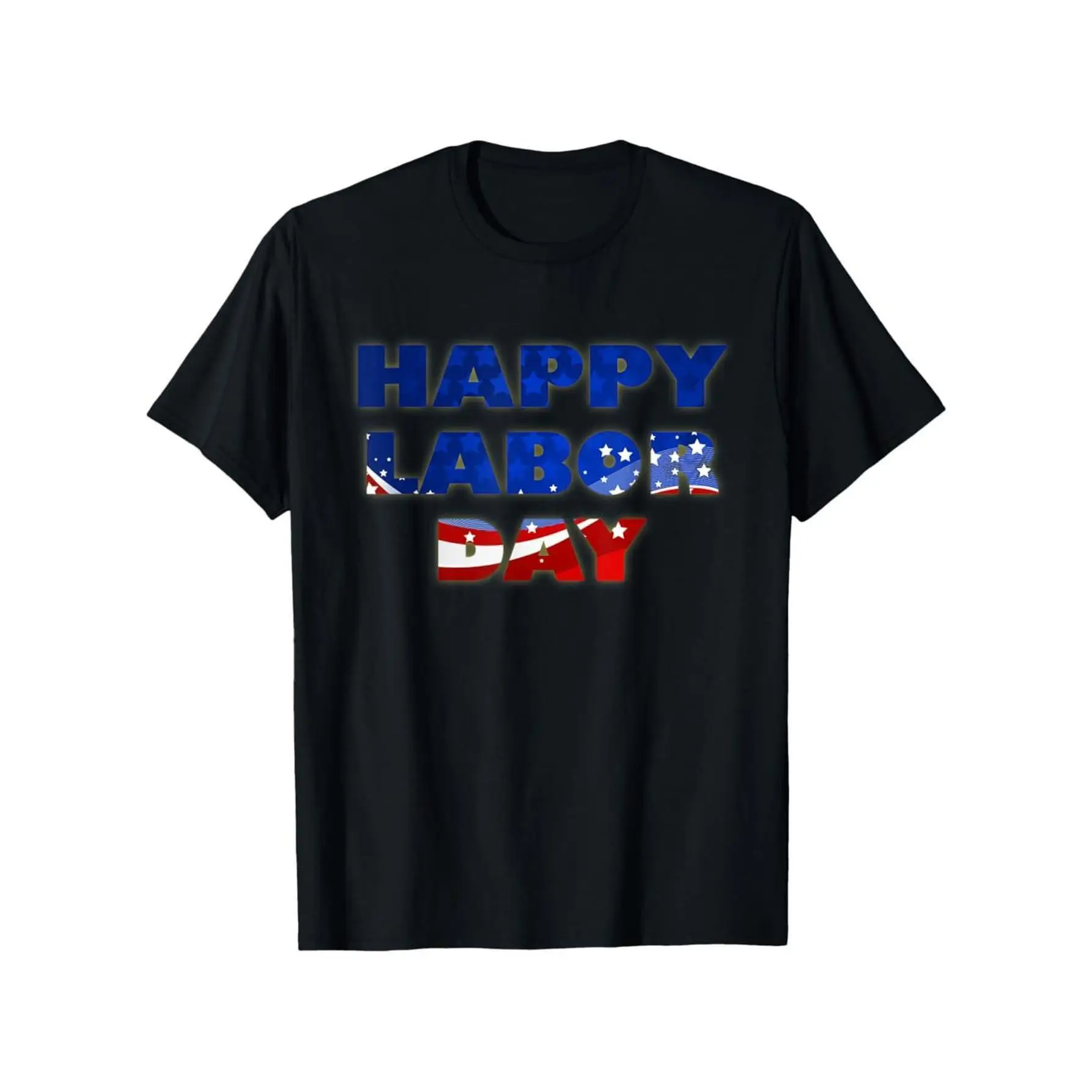 

Men Women Happy Labor Day T-Shirt American Flag Letter Print Pullover Patriotic Holiday Casual Short Sleeve Top