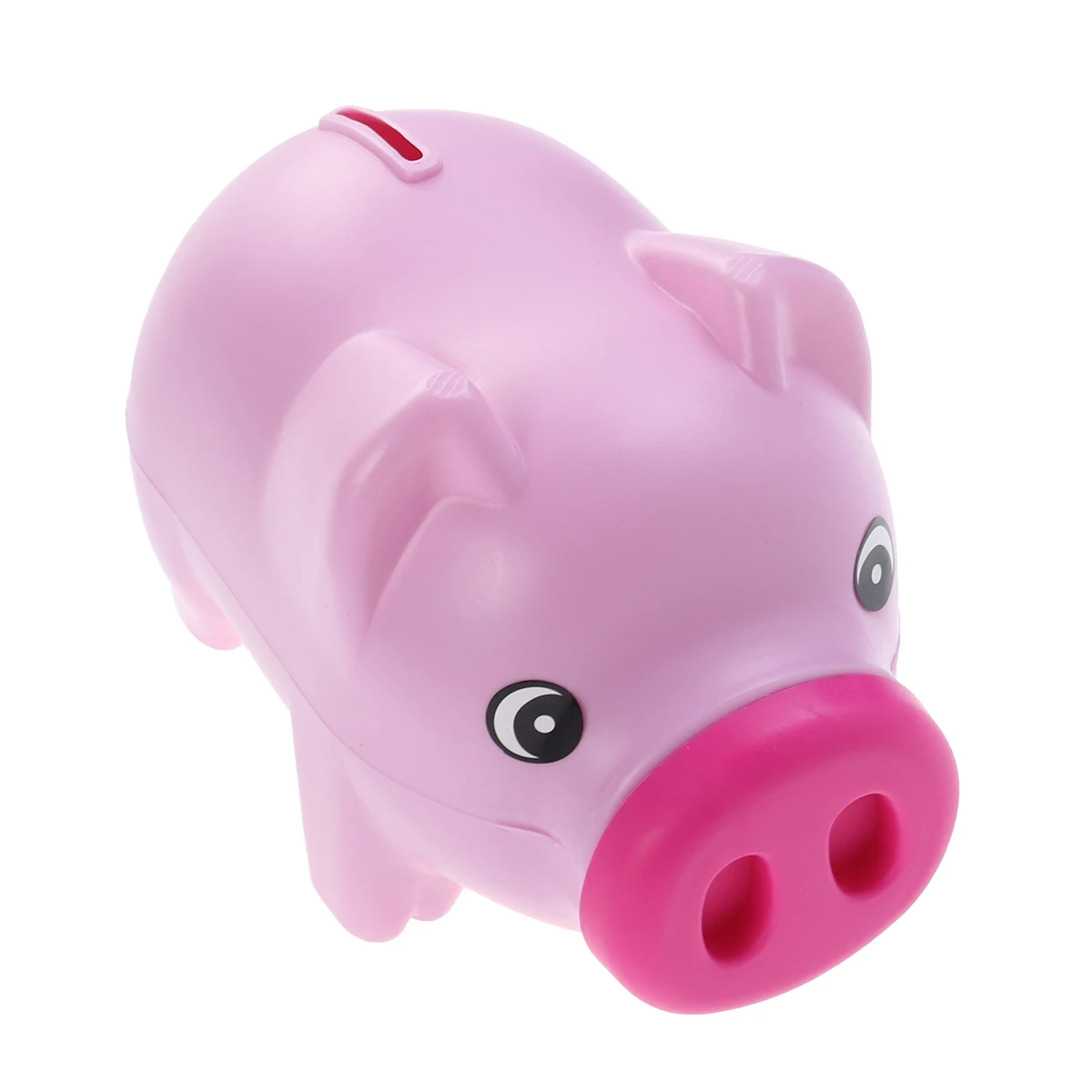 Plastic Piggy Bank Coin Bank Saving Pot Money Box Adorable Nursery Decor for Girls Boys Rose Red Christmas Gift