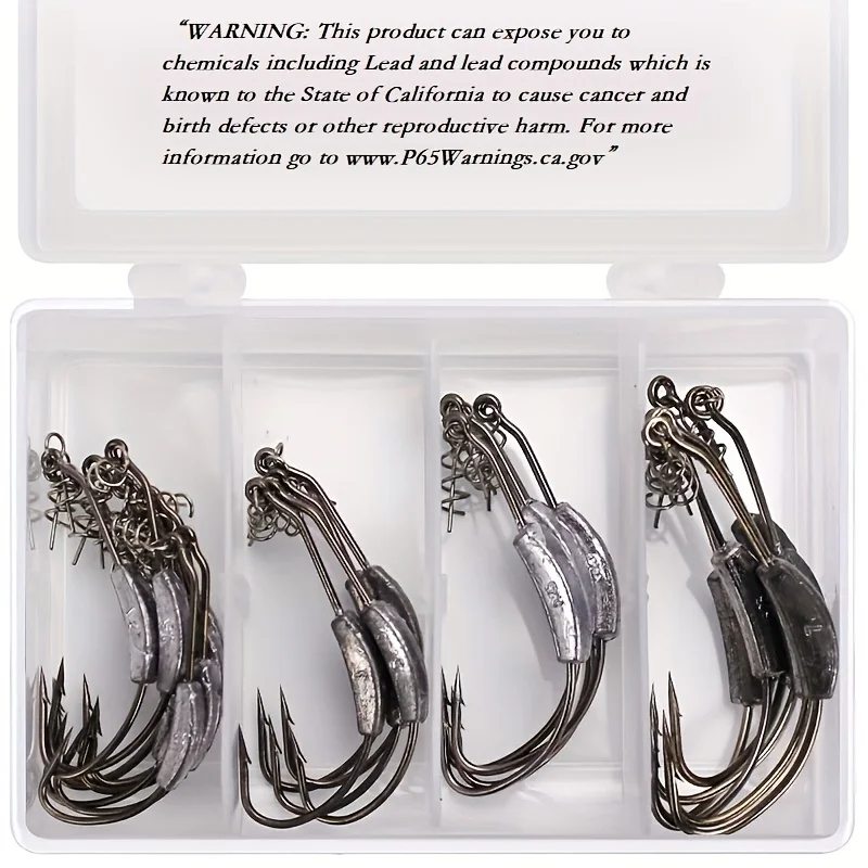 25 Stück/Box Metall-Jigkopf mit freiliegenden Haken, 2g-7g Gewichte, Crank-Offset-Angelhaken mit Widerhaken für Softbaits, Angelset, Angelzubehör – Detail 6