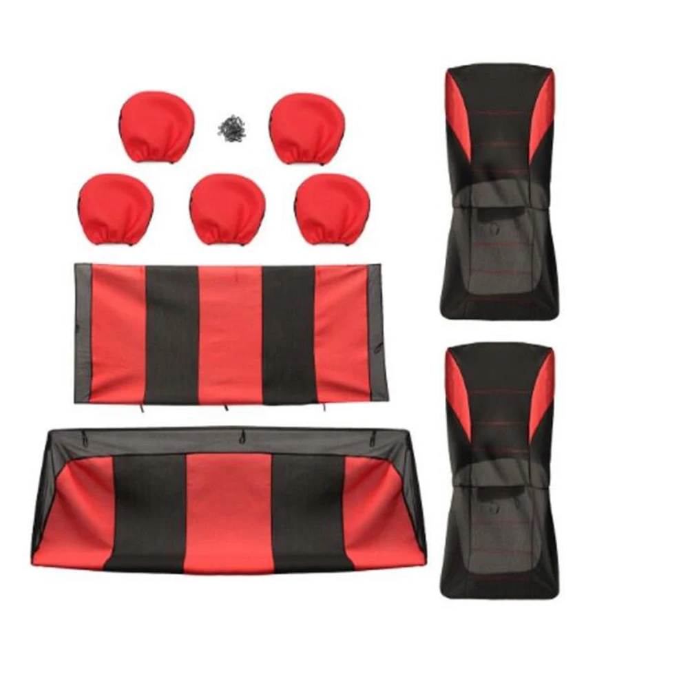 

9 Pcs Car Seat Cover Universal Durable Material Protect Front Seat Extend Life Removable Fits Cars Trucks SUV