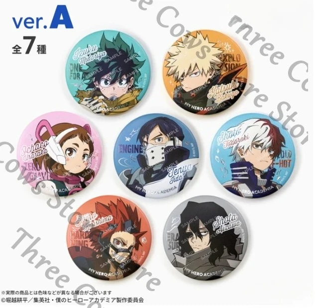 

Anime My Hero Academia Todoroki Shoto Bakugou Katsuki Aizawa Shouta Cosplay Cartoon Emblem Badge Mascot Brooch Charm Widget Gift