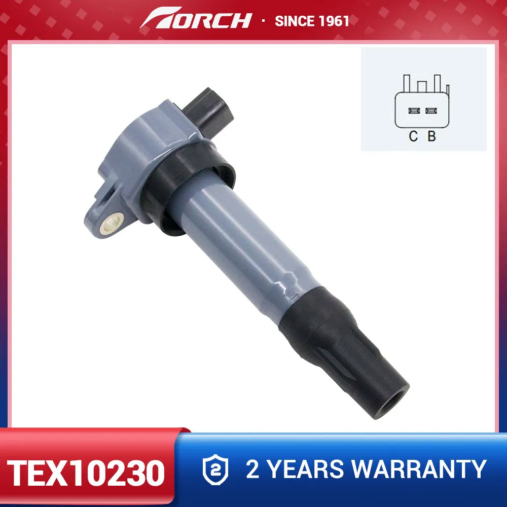 High Quality Ignition Coil Torch TEX10230 Replace for MW250963 Fit with Mitsubishi Colt/Lancer/Xpander Smart Forfour 04-06