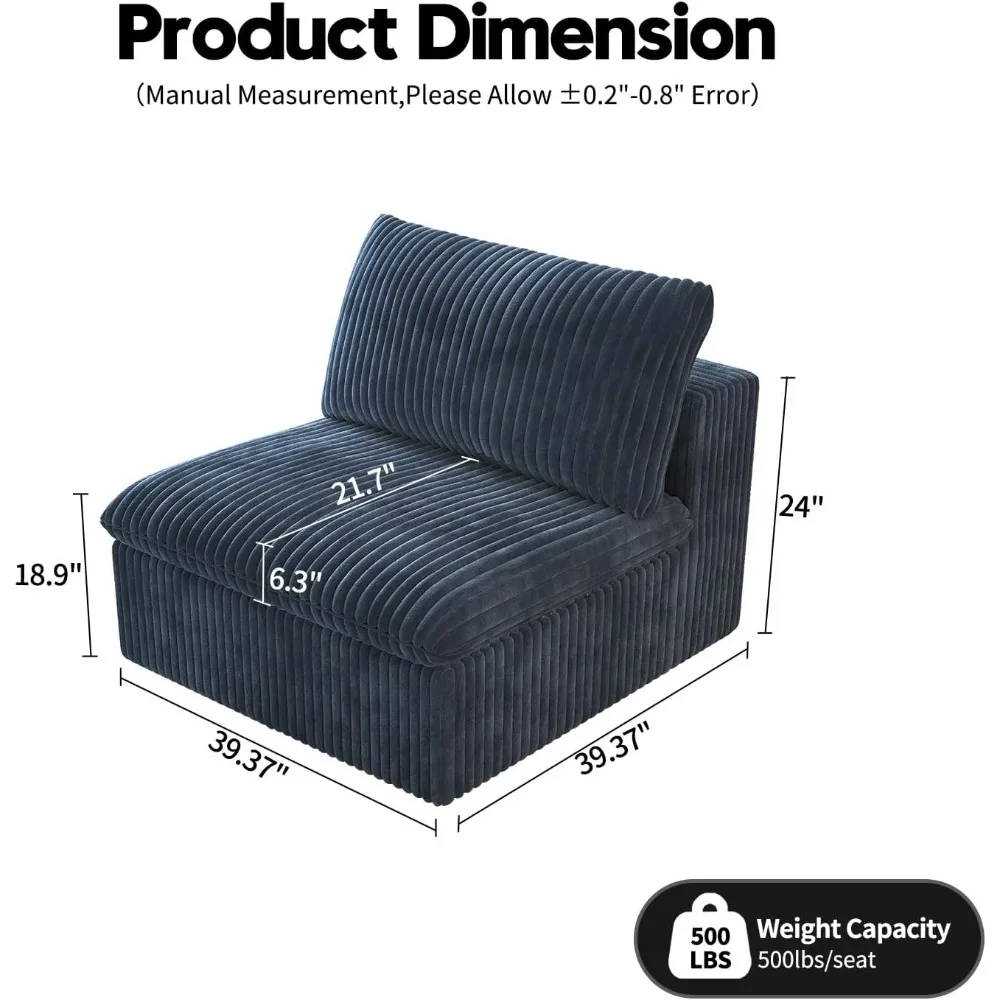 أريكة مقطعية مع أغطية وسائد قابلة للإزالة - أريكة حديثة بسيطة لغرفة المعيشة والمكتب وأقسام السرير المنزلية #2